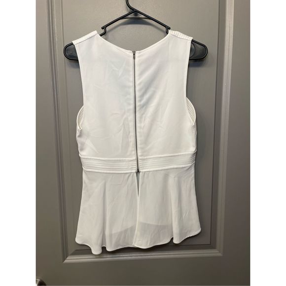 A.L.C. Leigh Silk Lined Top White Size 8 - Picture 5 of 5